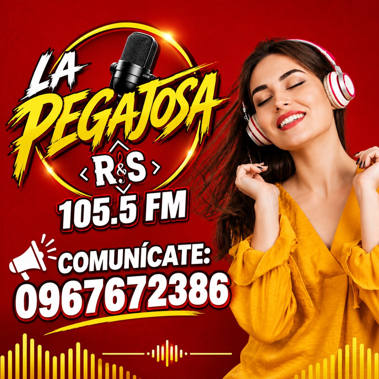 Publicidad La Pegajosa 105.5 FM